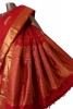 Pure Handloom Butta Contrast Kanjeevaram Silk Saree